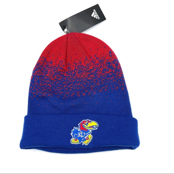 adidas Other - New Unisex Adidas NCAA Kansas Jayhawks Winter Cuffed Knit Cap Beanie Hat OSFM